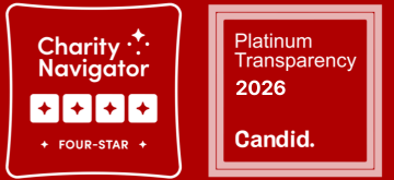 Charity Navigator Four Star & 2026 Platinum Transparency Seal