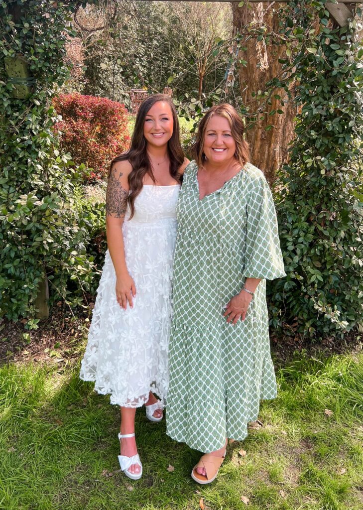 Katie and Dee at her bridal shower